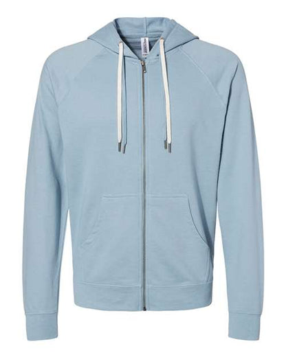 Unisex Icon Lightweight Loopback Terry Full-Zip Hooded Sweatshirt