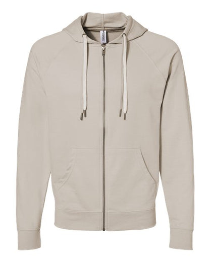 Unisex Icon Lightweight Loopback Terry Full-Zip Hooded Sweatshirt