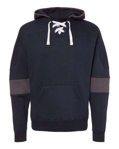 Men's Sport Lace Colorblocked Fleece Hooded Sweatshirt