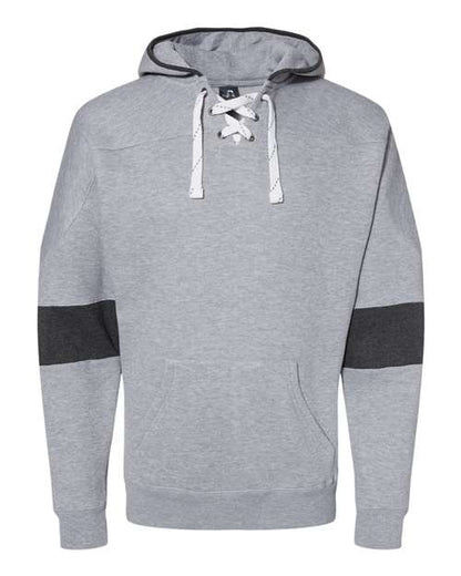 Men's Sport Lace Colorblocked Fleece Hooded Sweatshirt