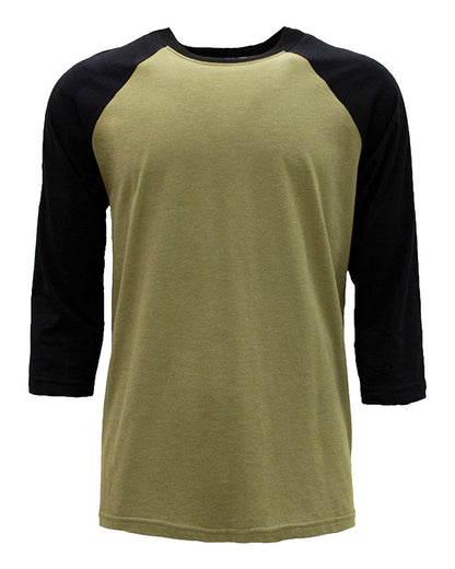 Next Level CVC Three-Quarter Sleeve Raglan T-Shirt - 6251