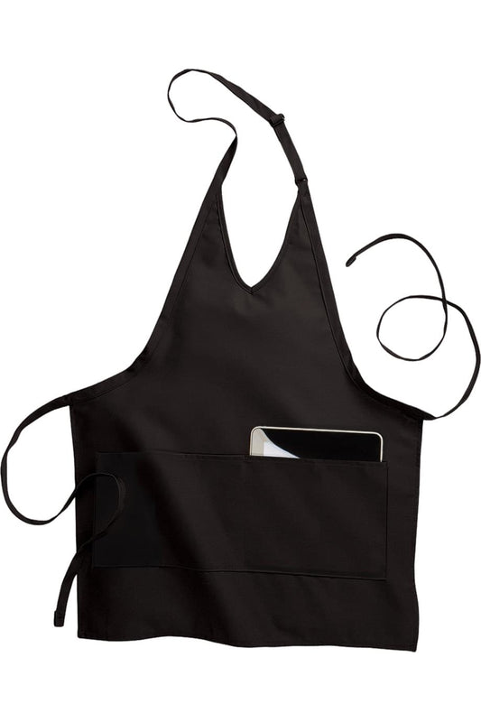 2-Pocket V-Neck Bib Apron - 9009