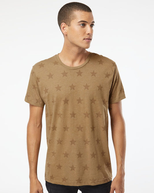 Code Five Star Print Tee - 3929