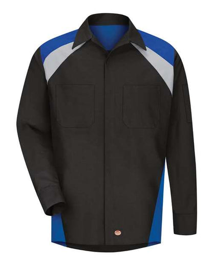 Men's Long Sleeve Tri-Color Shop Shirt