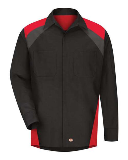 Men's Tall Long Sleeve Tri-Color Shop Shirt