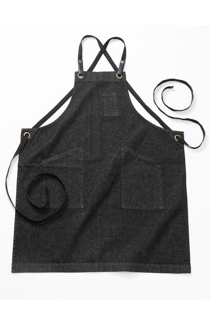 3 Pocket Cross-Back Bib Apron - 9097