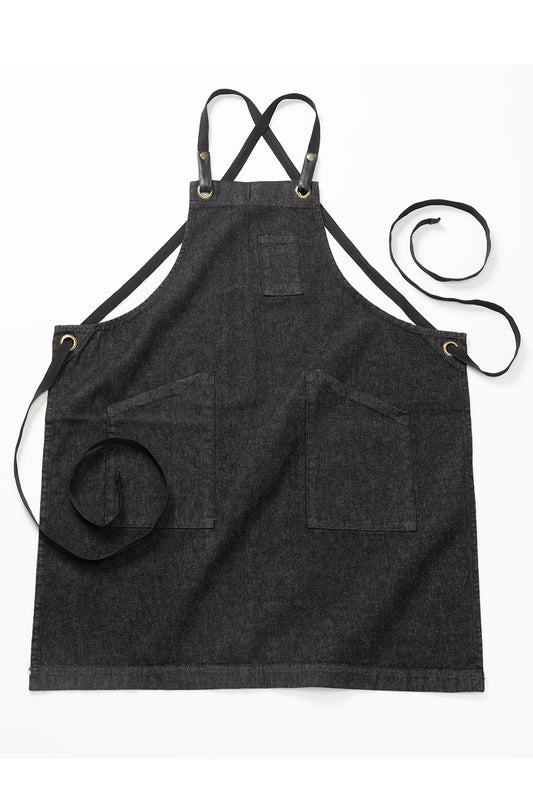 3 Pocket Cross-Back Bib Apron - 9097