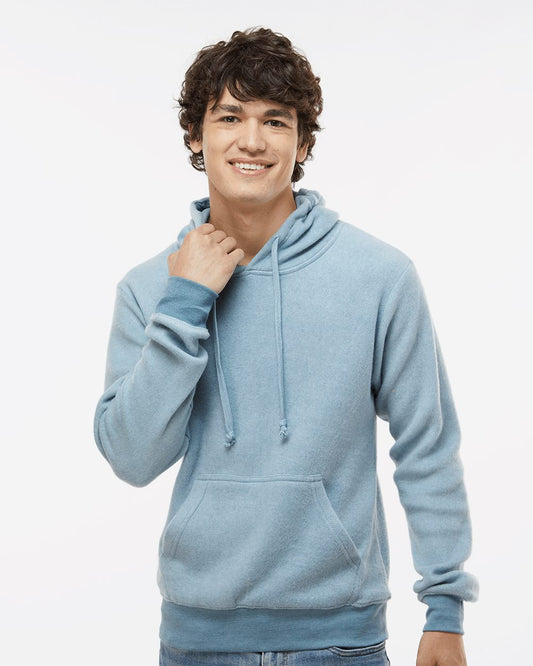 J. America Flip Side Fleece Hooded Sweatshirt - 8709