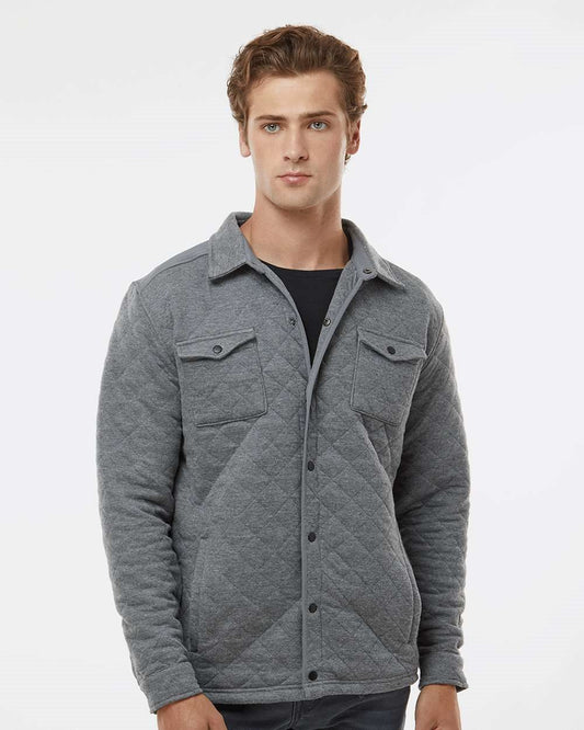 J. America Quilted Jersey Shirt Jacket - 8889