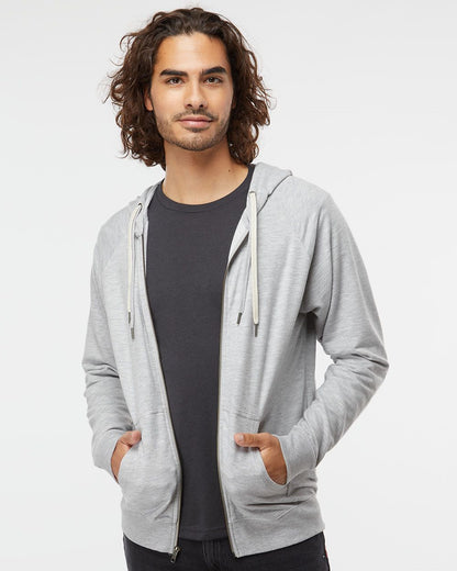 Independent Trading Co. Icon Lightweight Loopback Terry Full-Zip Hooded Sweatshirt - SS1000Z