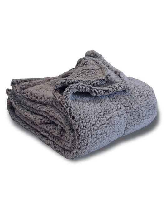Alpine Fleece Frosted Sherpa Blanket - 8729