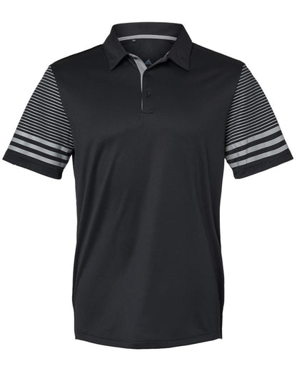 Adidas Striped Sleeve Polo - A490