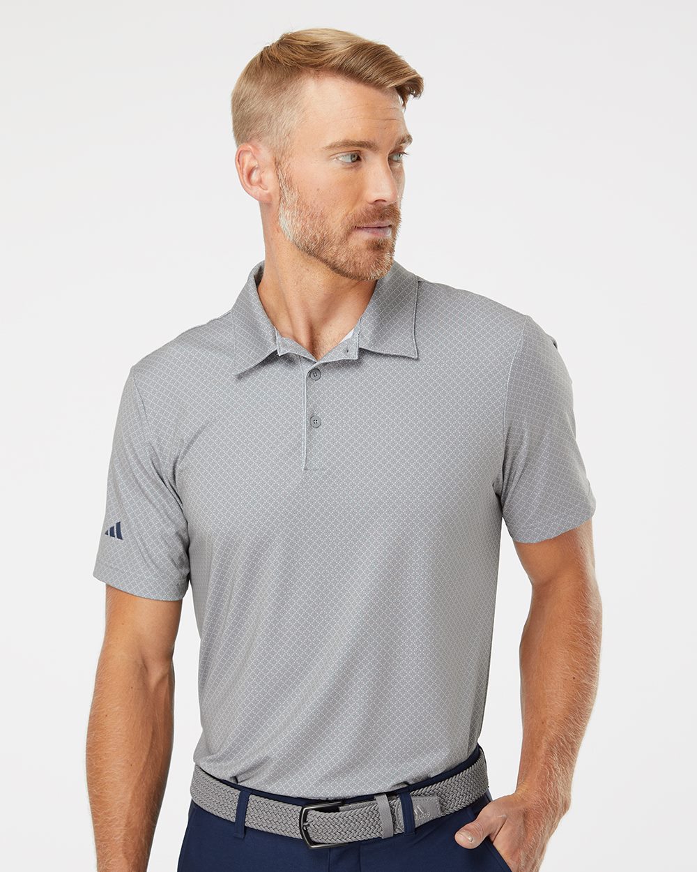 Adidas Diamond Dot Print Polo - A498