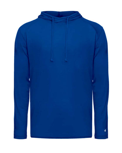 Badger Tri-Blend Surplice Hooded Long Sleeve T-Shirt - 4905