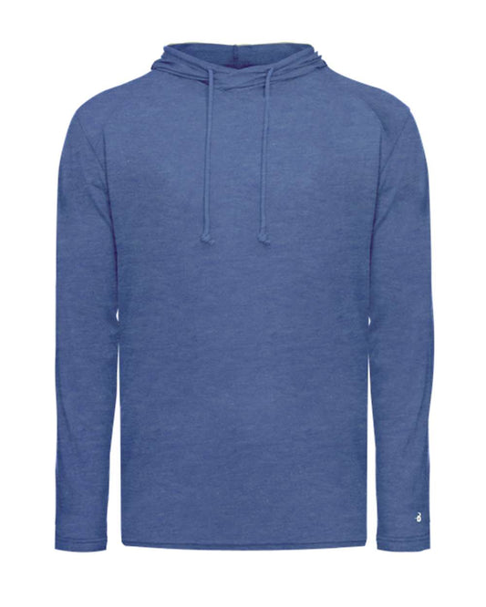 Badger Tri-Blend Surplice Hooded Long Sleeve T-Shirt - 4905
