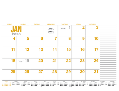 HotLine Products 13Month Desk Pad Calendar-931