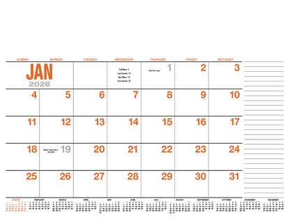 HotLine Products 13Month Desk Pad Calendar-931