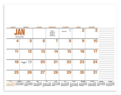 HotLine Products 13Month Desk Pad Calendar-931