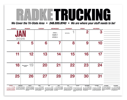 HotLine Products 13Month Desk Pad Calendar-931