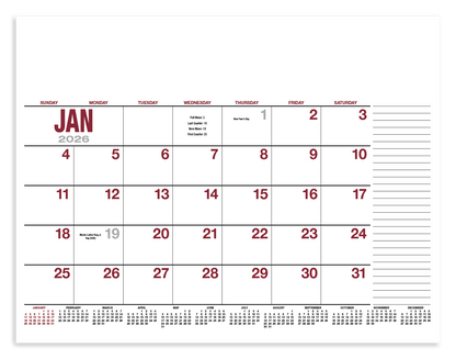 HotLine Products 13Month Desk Pad Calendar-931