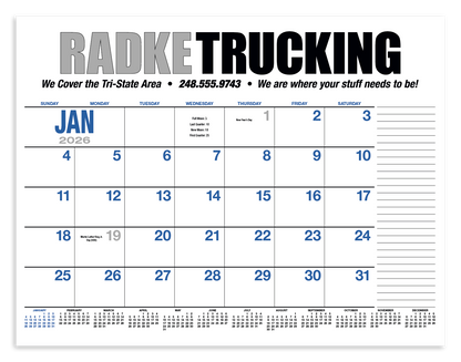 HotLine Products 13Month Desk Pad Calendar-931