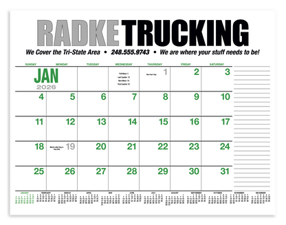 HotLine Products 13Month Desk Pad Calendar-931
