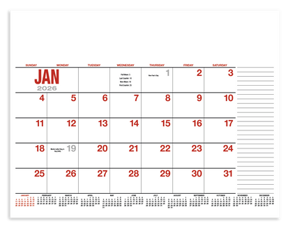 HotLine Products 13Month Desk Pad Calendar-931