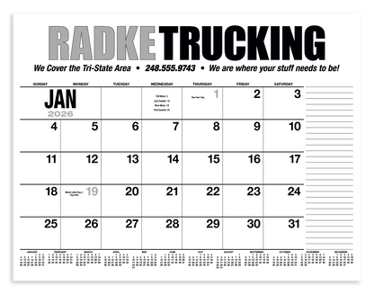 HotLine Products 13Month Desk Pad Calendar-931