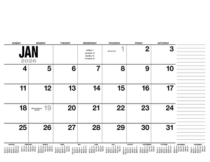 HotLine Products 13Month Desk Pad Calendar-931