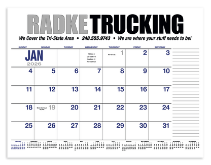 HotLine Products 13Month Desk Pad Calendar-931
