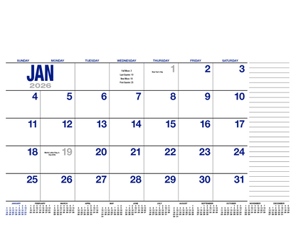 HotLine Products 13Month Desk Pad Calendar-931