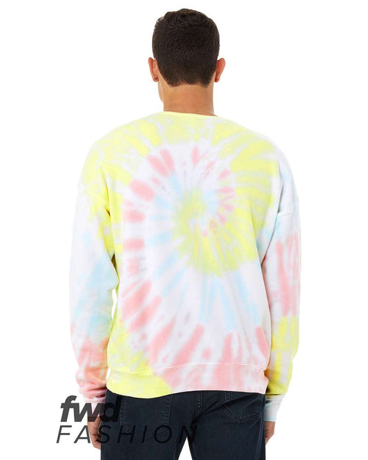 BELLA + CANVAS FWD Fashion Tie-Dyed Crewneck Sweatshirt - 3945RD