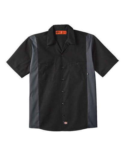 Men's Tall Industrial Colorblocked Short Sleeve Shirt
