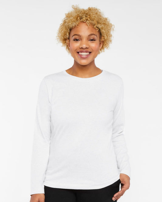 LAT Women's Long Sleeve Premium Jersey Tee - 3588