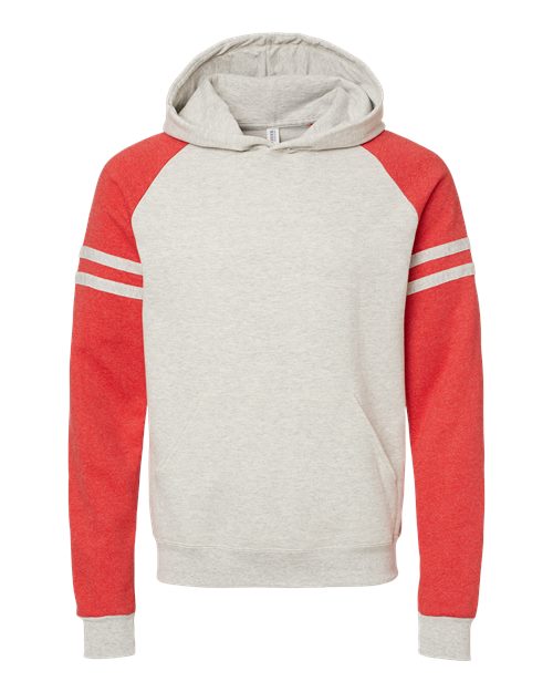 Unisex Nublend® Varsity Colorblocked Raglan Hooded Sweatshirt
