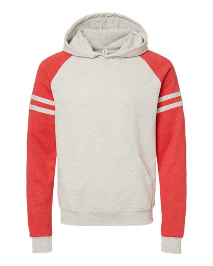 Unisex Nublend® Varsity Colorblocked Raglan Hooded Sweatshirt