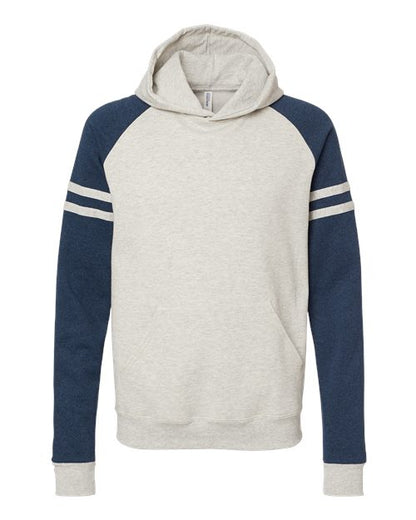 Unisex Nublend® Varsity Colorblocked Raglan Hooded Sweatshirt