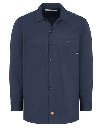 Men's Tall Industrial Cotton Long Sleeve Work Shirt
