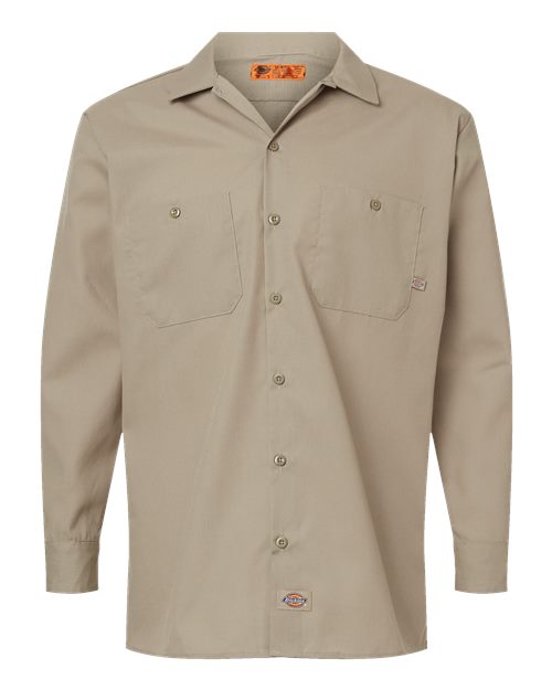 Men's Tall Industrial Long Sleeve Work Shirt