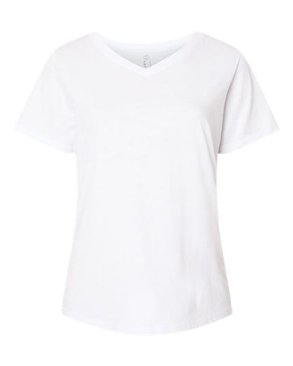 Women's Curvy Collection Fine Jersey V-Neck Tee
