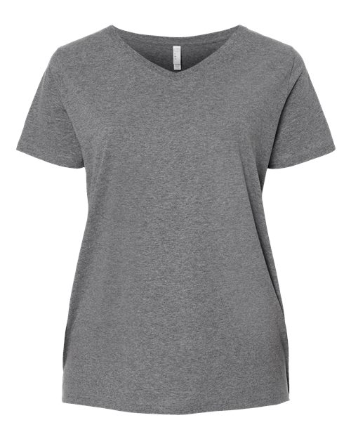 Women's Curvy Collection Fine Jersey V-Neck Tee