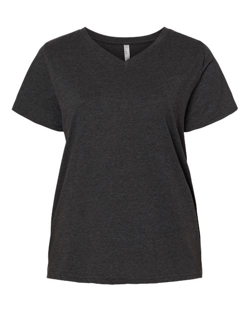 Women's Curvy Collection Fine Jersey V-Neck Tee