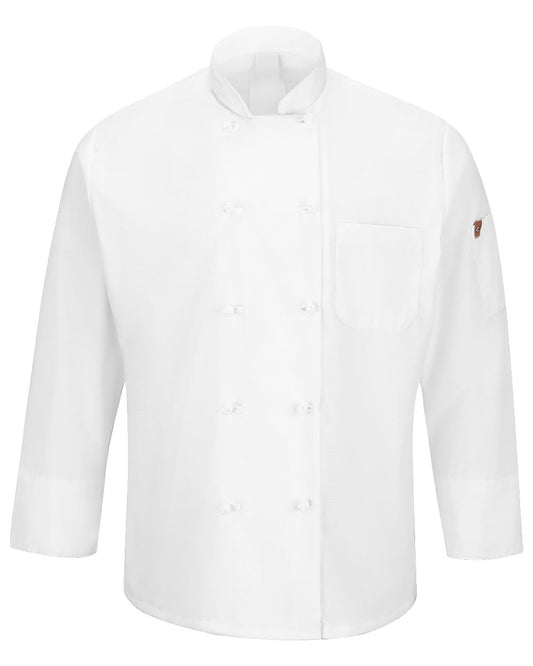 Chef Designs Mimix™ Ten Knot Button Chef Coat with OilBlok - 044X