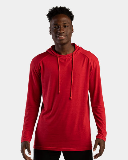 Badger Tri-Blend Surplice Hooded Long Sleeve T-Shirt - 4905