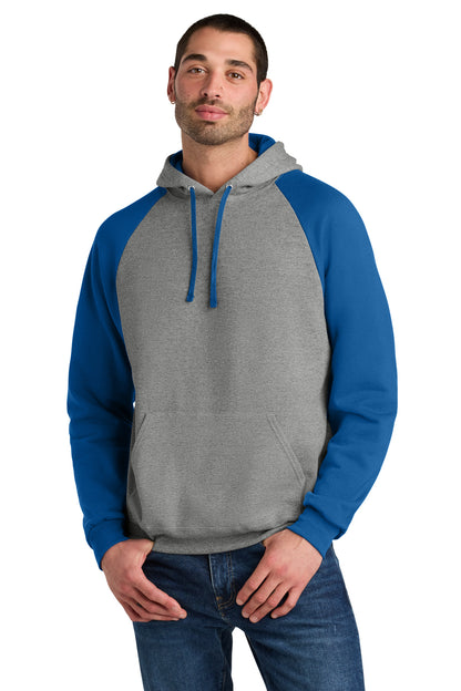 Jerzees® Unisex NuBlend® Colorblock Raglan Hoodie Sweatshirt