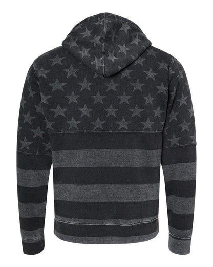 J. America Triblend Fleece Hooded Sweatshirt - 8871