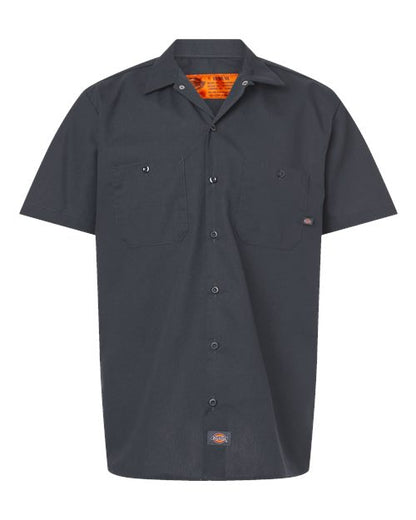 Men's Tall Industrial Short Sleeve Work Shirt