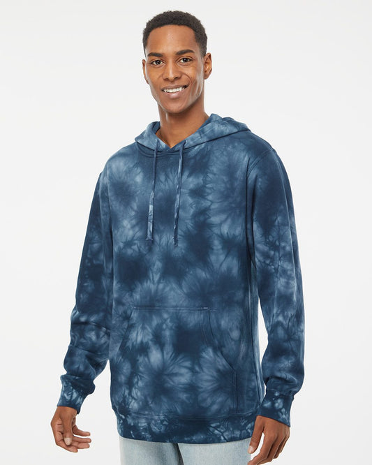 Independent Trading Co. Midweight Tie-Dyed Hooded Sweatshirt - PRM4500TD