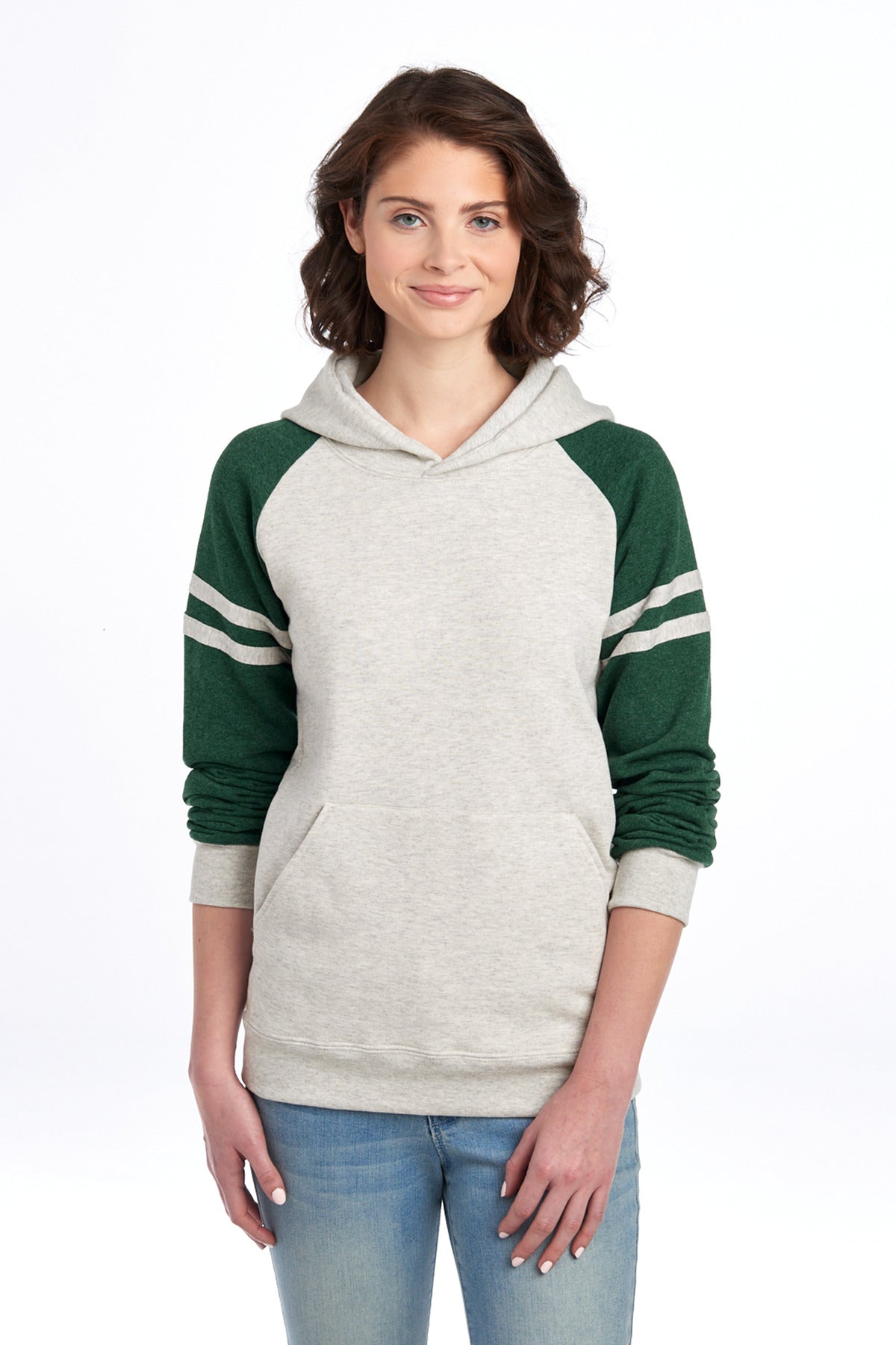 Jerzees? Unisex NuBlend? Varsity Colorblock Hooded Swea