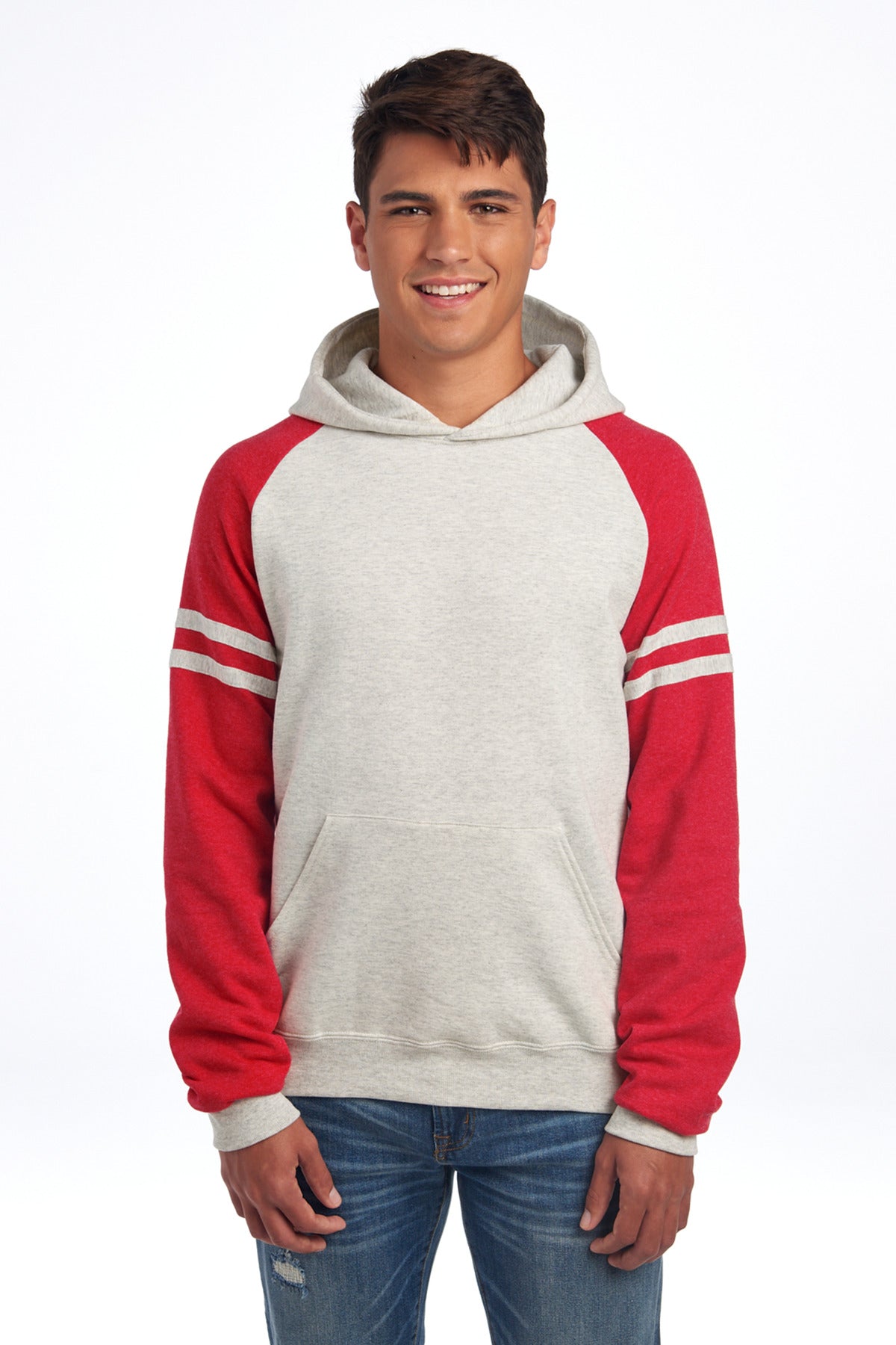 Jerzees? Unisex NuBlend? Varsity Colorblock Hooded Swea